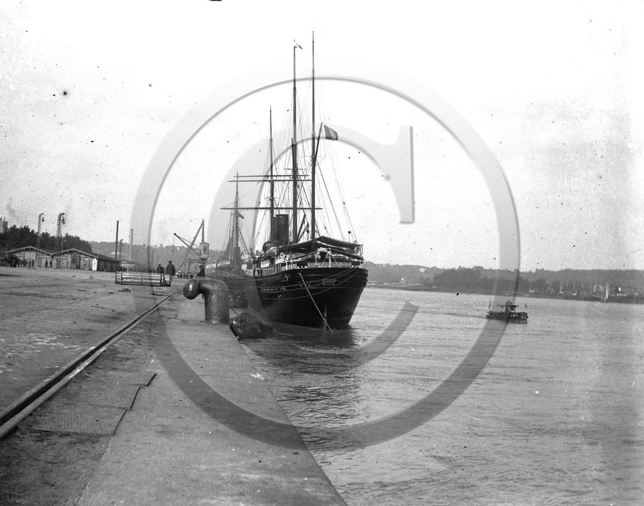 BA 995 a Bordeaux rive gauche cargo mixte en 3 mats goelette port d attache Marseille dpt 13 et 33 .jpg